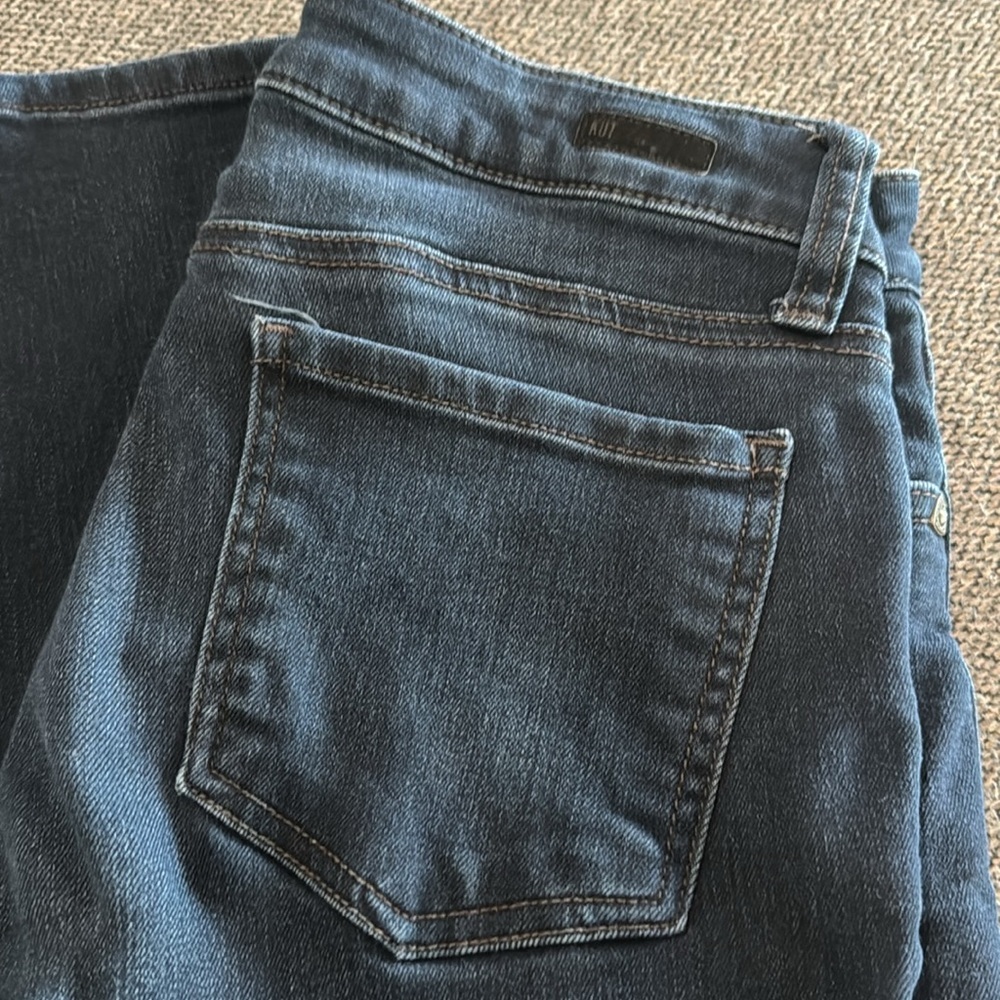 KUT from the Kloth Skinny Jeans Stretch Size 6 Mid Rise 5 Pocket Dark Wash - Picture 3 of 8